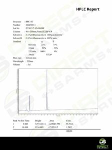 BPC-157 HPLC Certificate